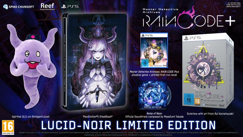 Master Detective Archives: Rain Code Plus Lucid Noir Limited Edition